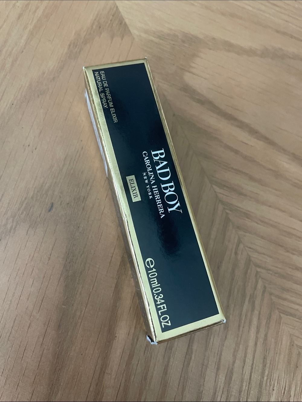 Carolina Herrera Bad Boy Elixir Box - Black & Gold